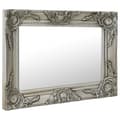 Miniatyrbild 2 av 7: vidaXL Väggspegel barockstil 50x40 cm silver