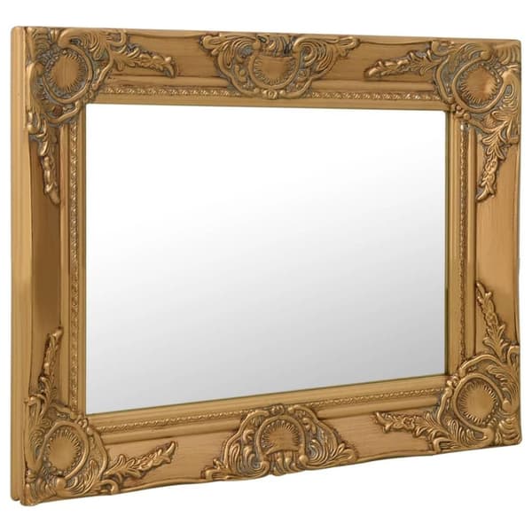 vidaXL Veggspeil barokkstil 50x40 cm gold