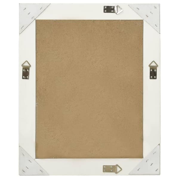 vidaXL Veggspeil barokkstil 50x60 cm hvit