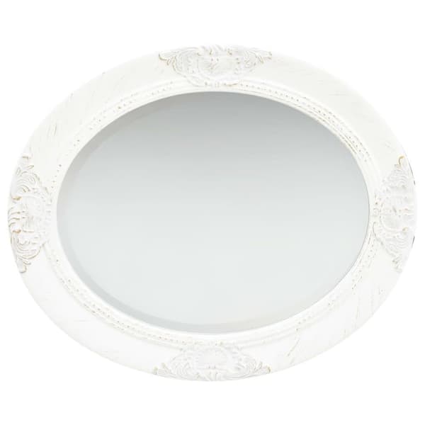 vidaXL Väggspegel barockstil 50x60 cm vit