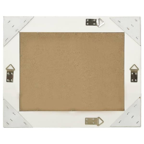 vidaXL Veggspeil barokkstil 50x40 cm hvit