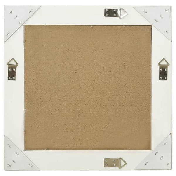 vidaXL Väggspegel barockstil 50x50 cm vit