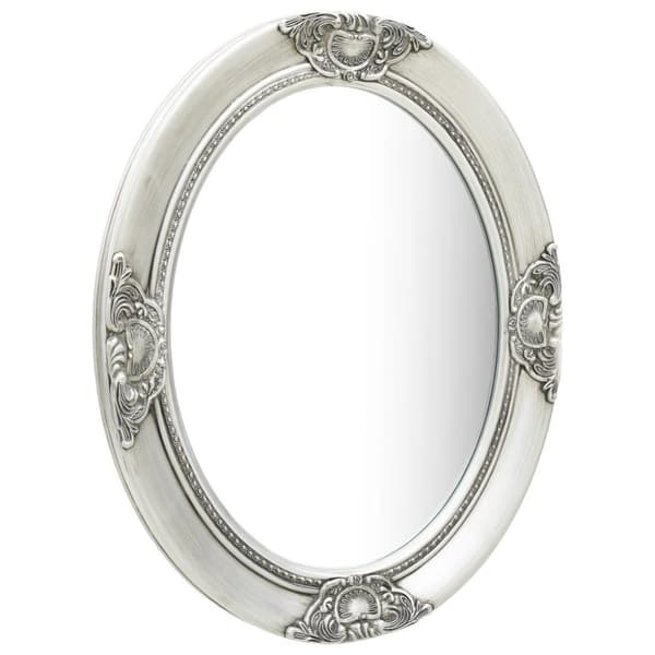 vidaXL Väggspegel barockstil 50x60 cm silver