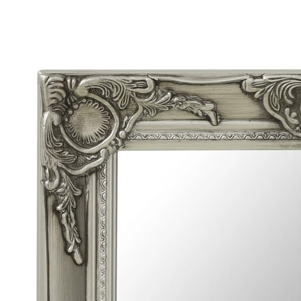 vidaXL Väggspegel barockstil 50x50 cm silver