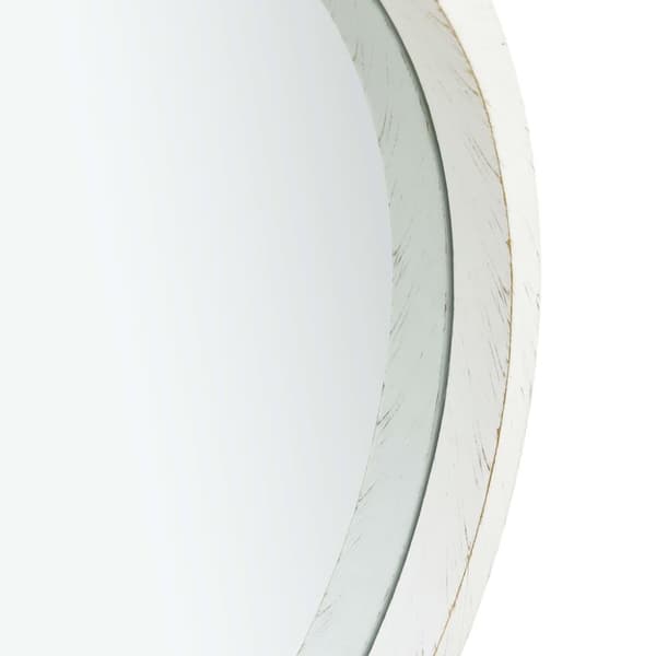 vidaXL Väggspegel med rem 40 cm vit
