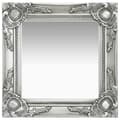 Miniatyrbild 1 av 5: vidaXL Väggspegel barockstil 40x40 cm silver