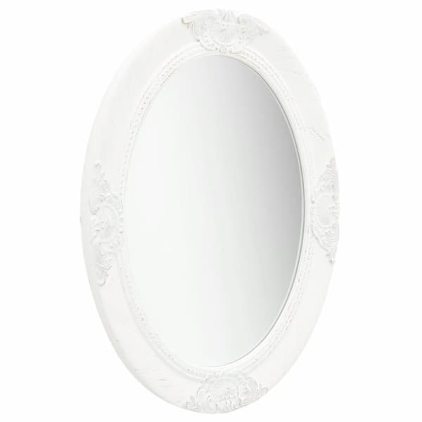 vidaXL Väggspegel barockstil 50x70 cm vit