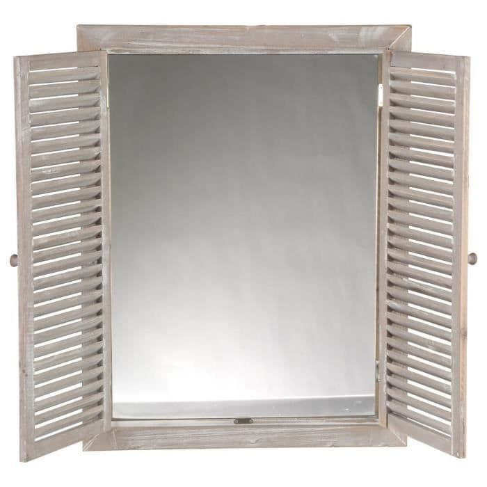 Peili läppäkaihtimilla - 50 x 65 cm - beige