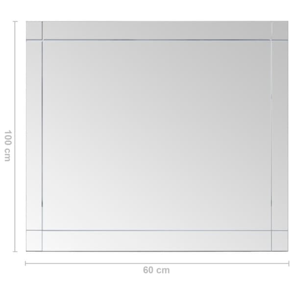 vidaXL Veggspeil 100x60 cm glass