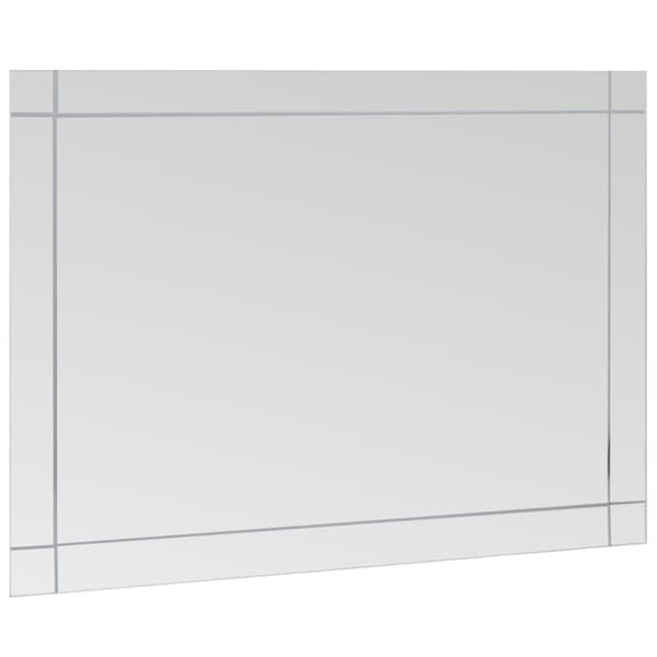 vidaXL vægspejl 60x50 cm glas