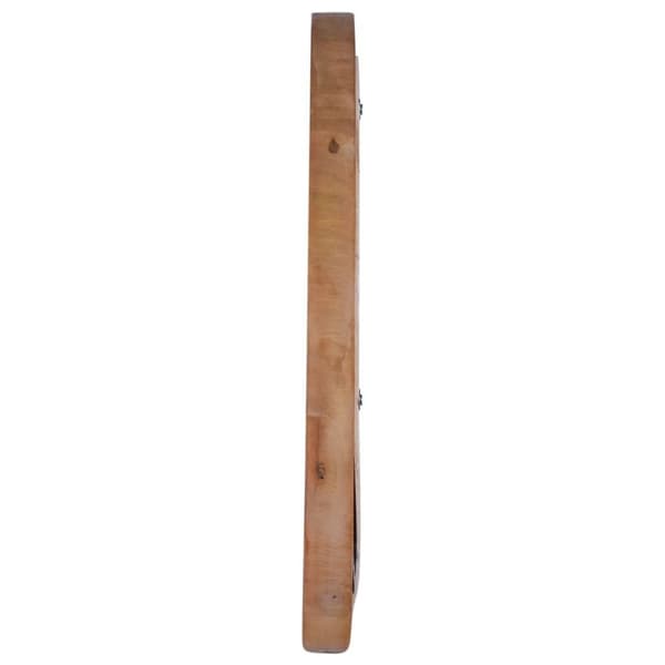 vidaXL vægspejl 40 cm teak rund