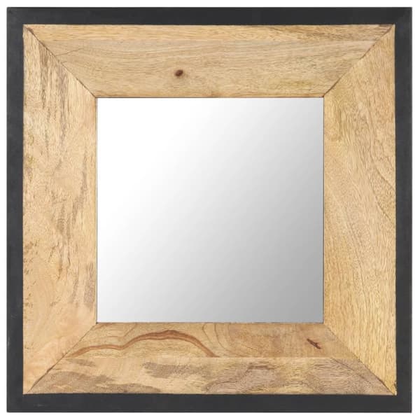 vidaXL spejl 50x50 cm massivt mangotræ