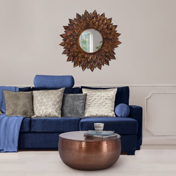 WOMO-DESIGN seinäpeili koristeellinen peili riippuva peili Rio de Janeiro Ø 74 cm