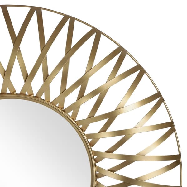 WOMO-DESIGN vægspejl dekorativt spejl hængende spejl spejl rundt Lima Ø 84 cm
