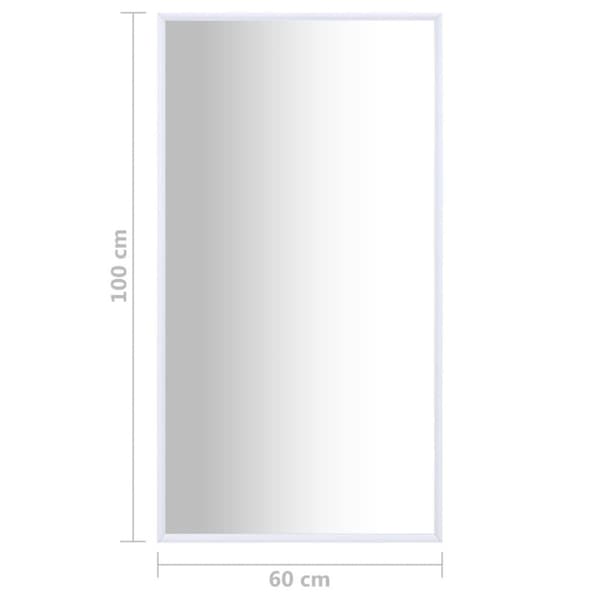 vidaXL spejl 100x60 cm hvid