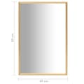 Miniatyrbild 5 av 5: vidaXL Spegel guld 60x40 cm