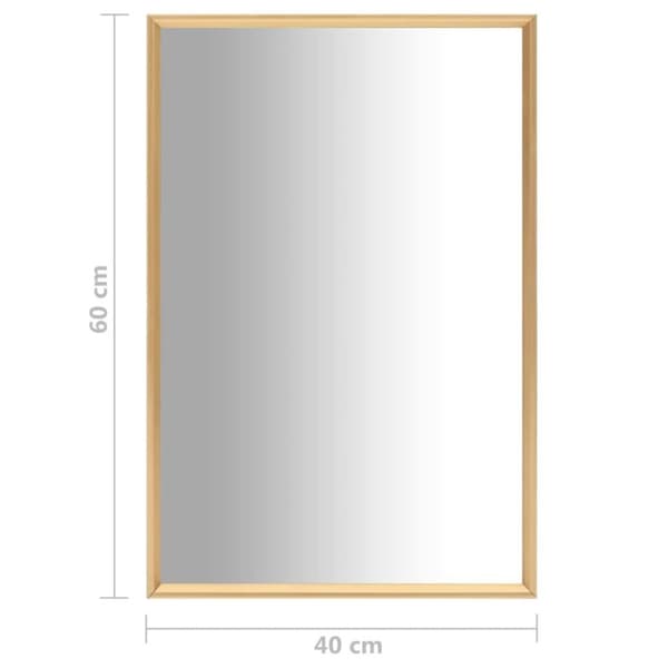 vidaXL Spegel guld 60x40 cm