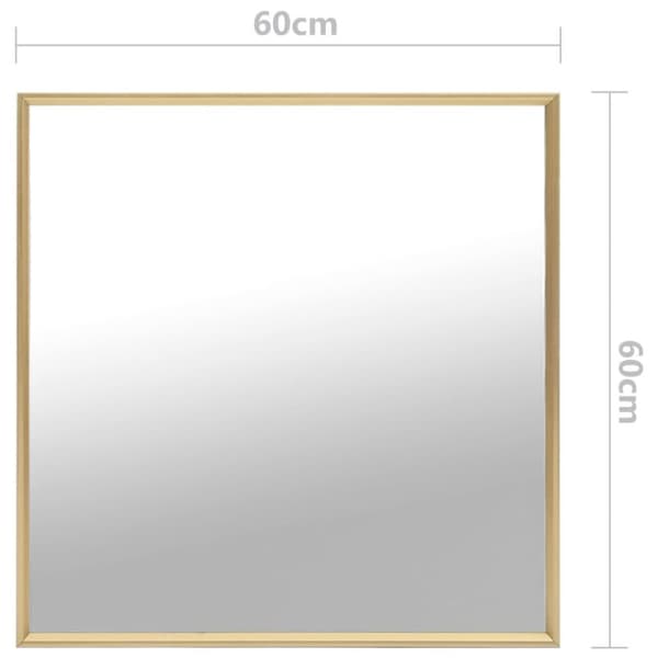 vidaXL 322745  Spegel guld 60x60 cm