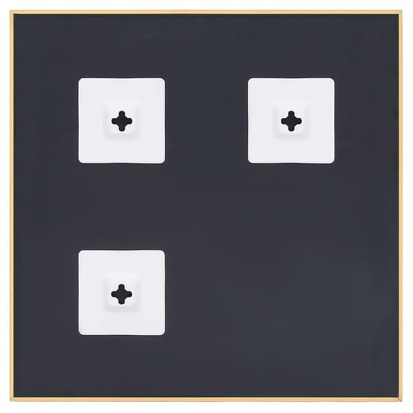 vidaXL spejl 40x40 cm guldfarvet