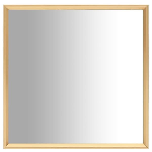 vidaXL spejl 40x40 cm guldfarvet