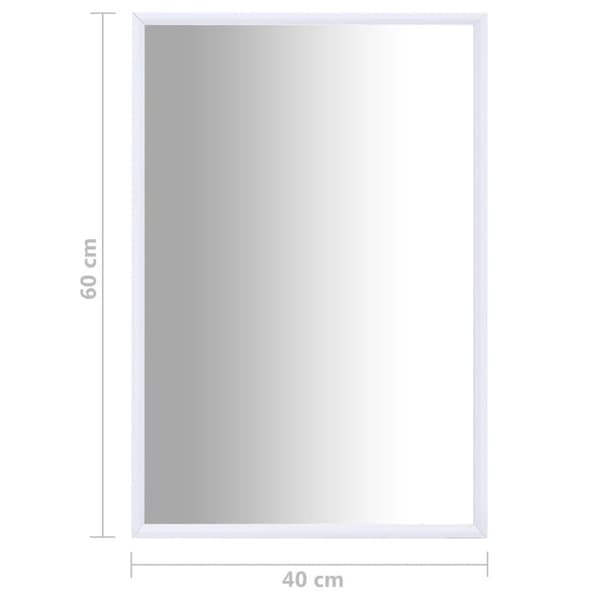 vidaXL spejl 60x40 cm hvid