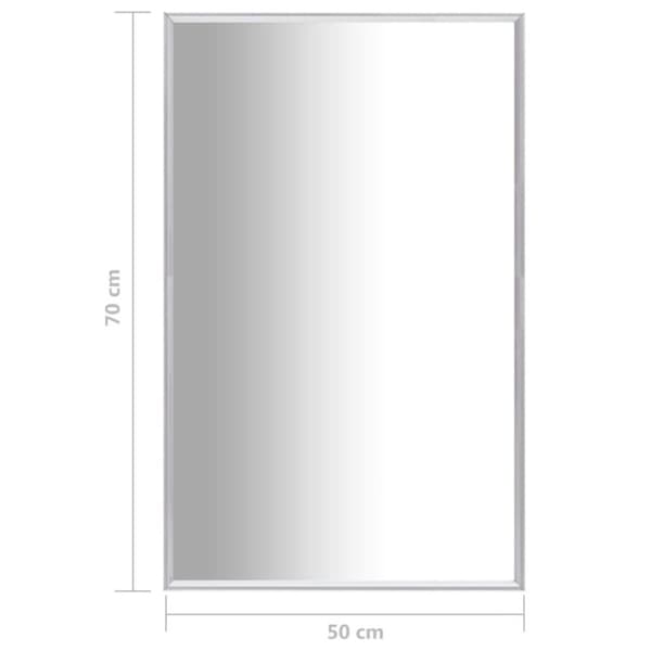 vidaXL Peili hopea 70x50 cm