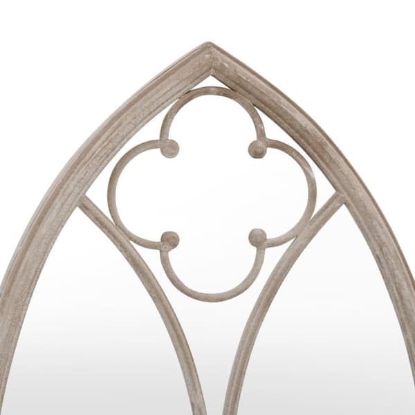 vidaXL havespejl 70x30 cm jern sandfarvet