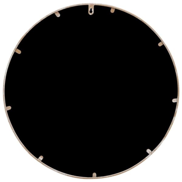 vidaXL havespejl 40x2,5 cm rundt jern sandfarvet
