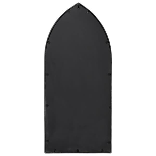 vidaXL Puutarhapeili musta 100x45 cm rauta ulkokäyttöön