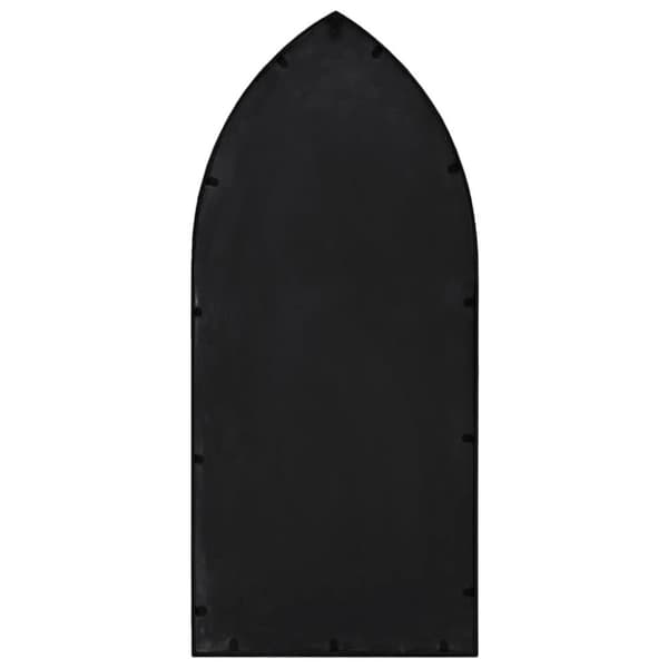 vidaXL Puutarhapeili musta 100x45 cm rauta ulkokäyttöön