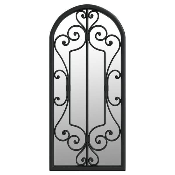 vidaXL havespejl 100x45 cm jern sort