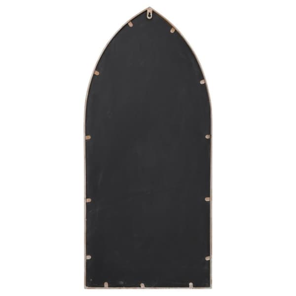 vidaXL havespejl 100x45 cm jern sandfarvet