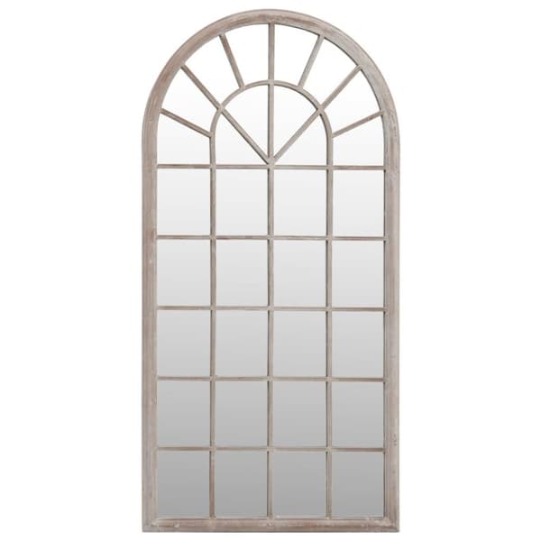 vidaXL spejl 90x45 cm jern sandfarvet