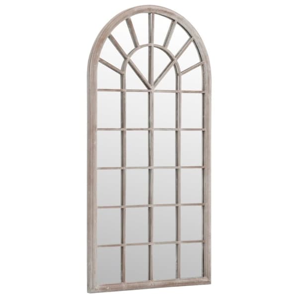 vidaXL Spegel sandfärgad 90x45 cm järn för inomhusbruk