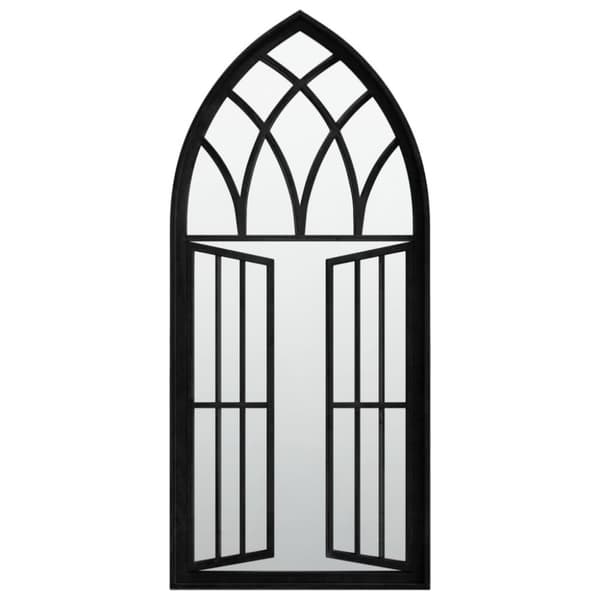 vidaXL spejl 100x45 cm jern sort
