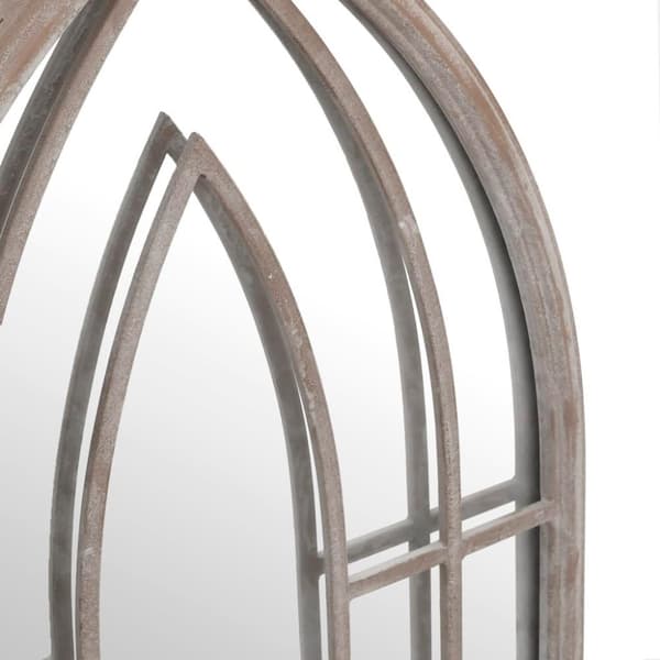 vidaXL spejl 100x45 cm jern sandfarvet