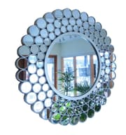Spegel Rund silver 39 cm