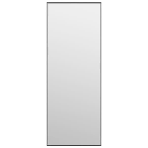 vidaXL Dörrspegel svart 30x80 cm glas och aluminium
