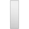 Miniatyrbild 1 av 5: vidaXL Dörrspegel svart 30x100 cm glas och aluminium