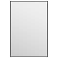 Miniatyrbild 1 av 5: vidaXL Dörrspegel svart 40x60 cm glas och aluminium