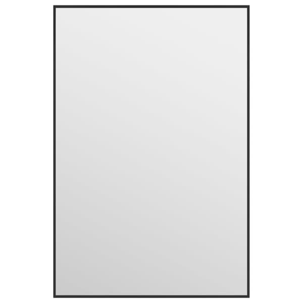 vidaXL Dörrspegel svart 40x60 cm glas och aluminium