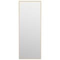 Miniatyrbillede 2 af 5: vidaXL dørspejl 30x80 cm glas og aluminium guldfarvet