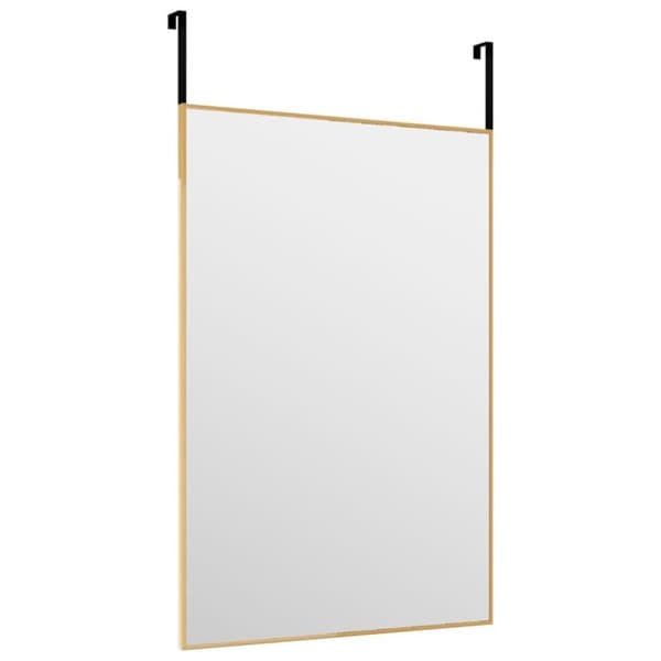 vidaXL Dörrspegel guld 40x60 cm glas och aluminium