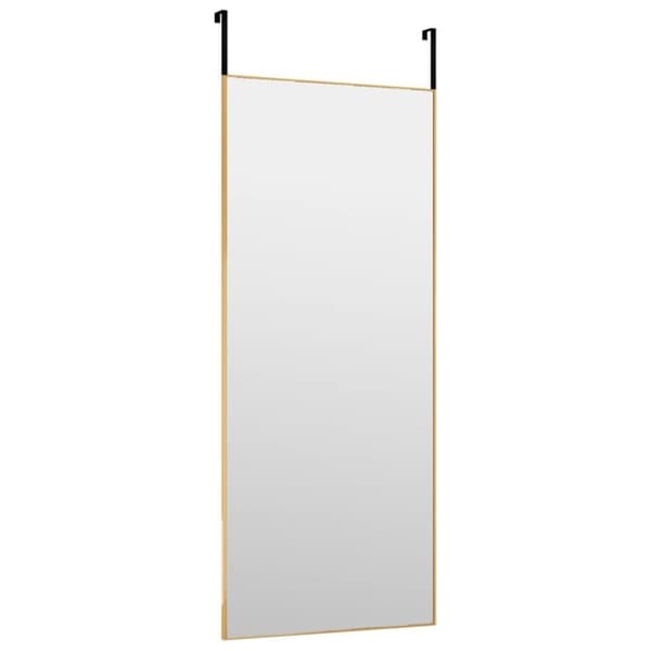 vidaXL Dörrspegel guld 40x100 cm glas och aluminium