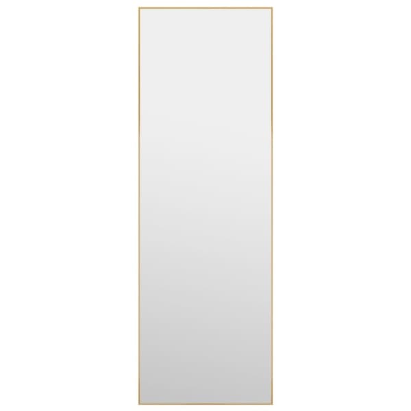 vidaXL Dörrspegel guld 40x100 cm glas och aluminium