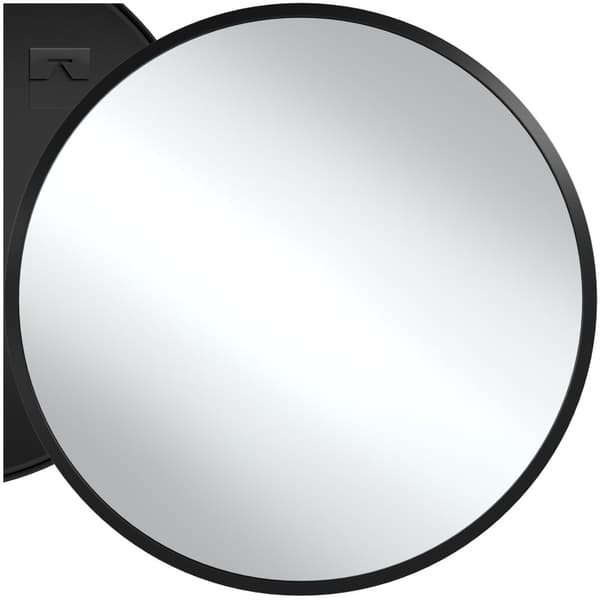 Rund väggspegel Fiona med aluminiumram - 70 cm