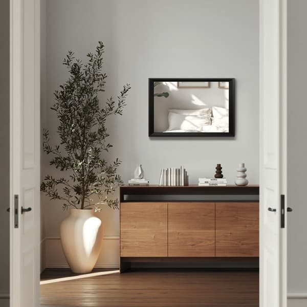 Rektangulär väggspegel Elina med plastram - 40 x 60 cm