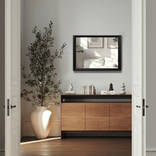 Rektangulär väggspegel Elina med plastram - 50 x 70 cm