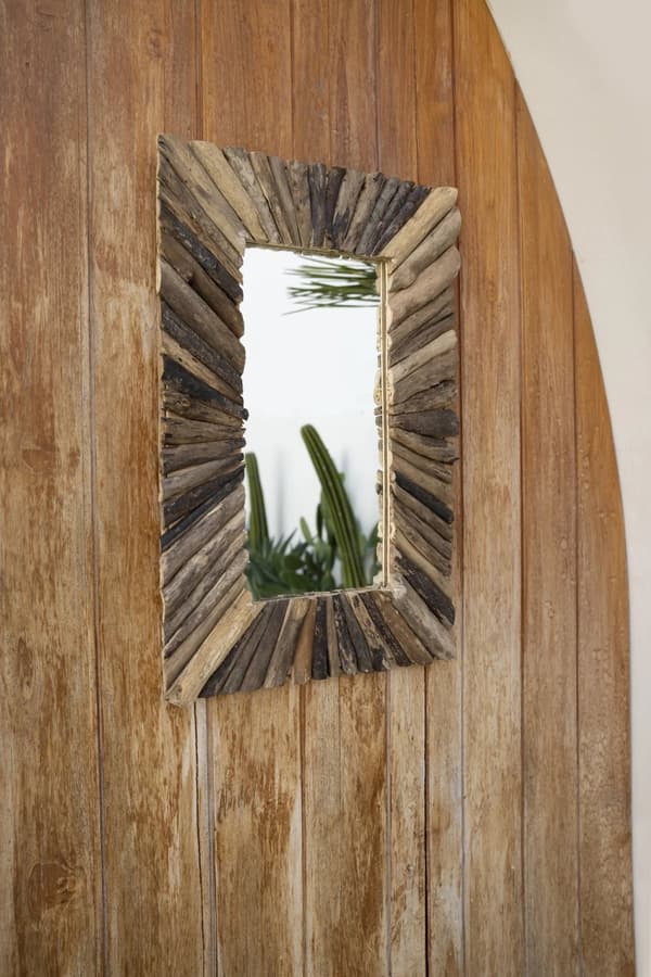 Driftwood Indrammet Spejl - Natur - M