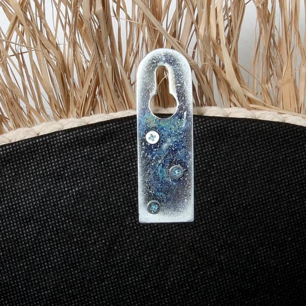 Raffia Cowrie Spejl - Naturlig Hvid